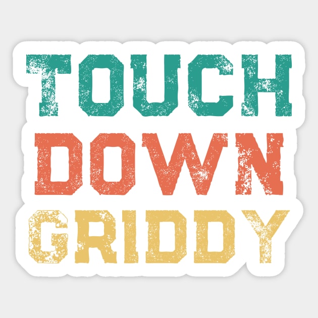 Touchdown Griddy Football Sticker by Little Duck Designs